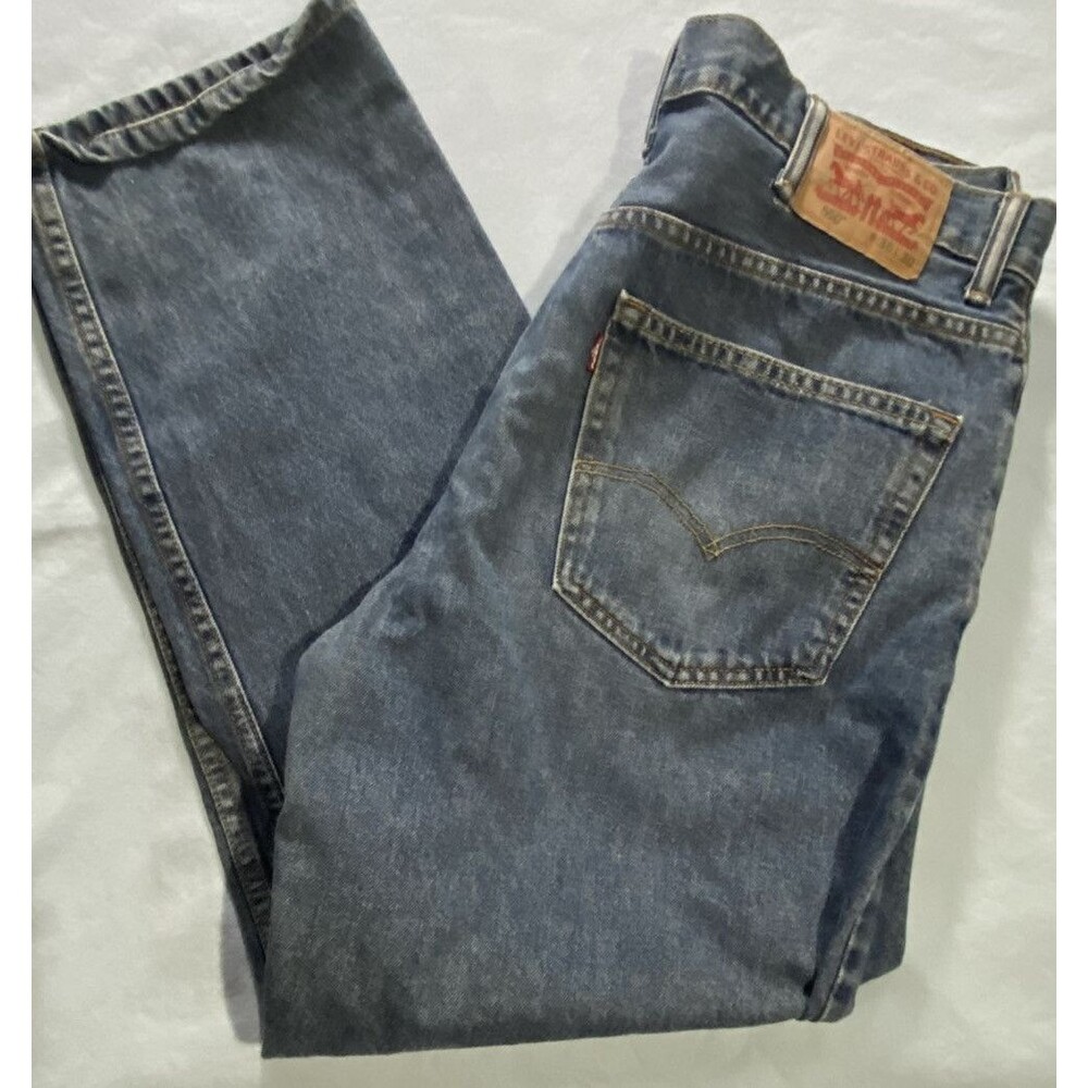 Levis Mens Style 550 5 Pocket Light Blue Denim W 38 x L 29.5